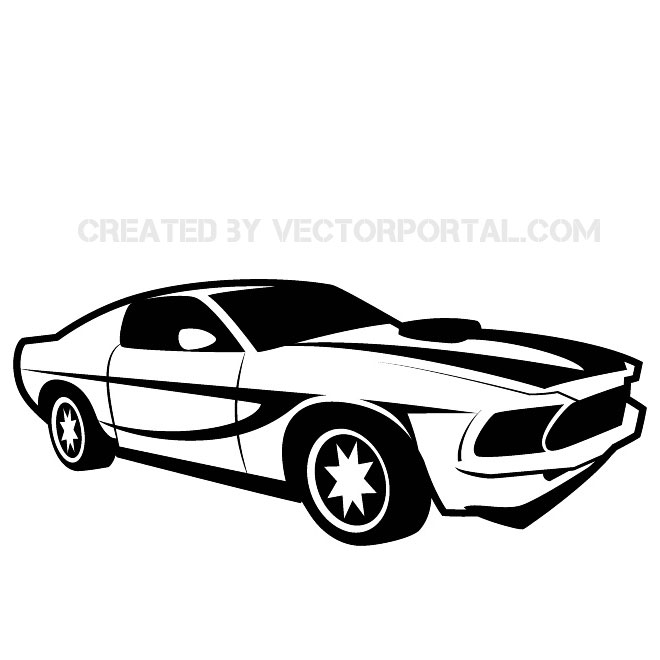 660x660 Fast Car Vector Image