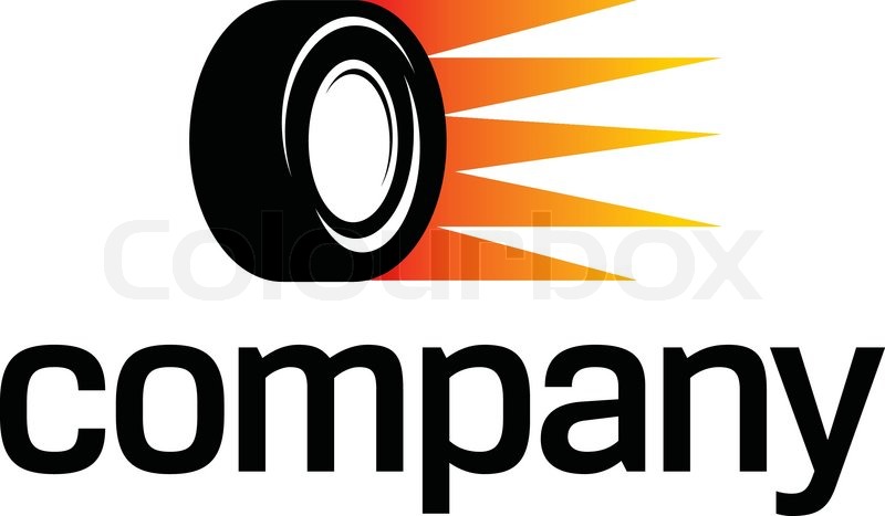 800x467 Fast Car Wheel Logo Stock Vector Colourbox