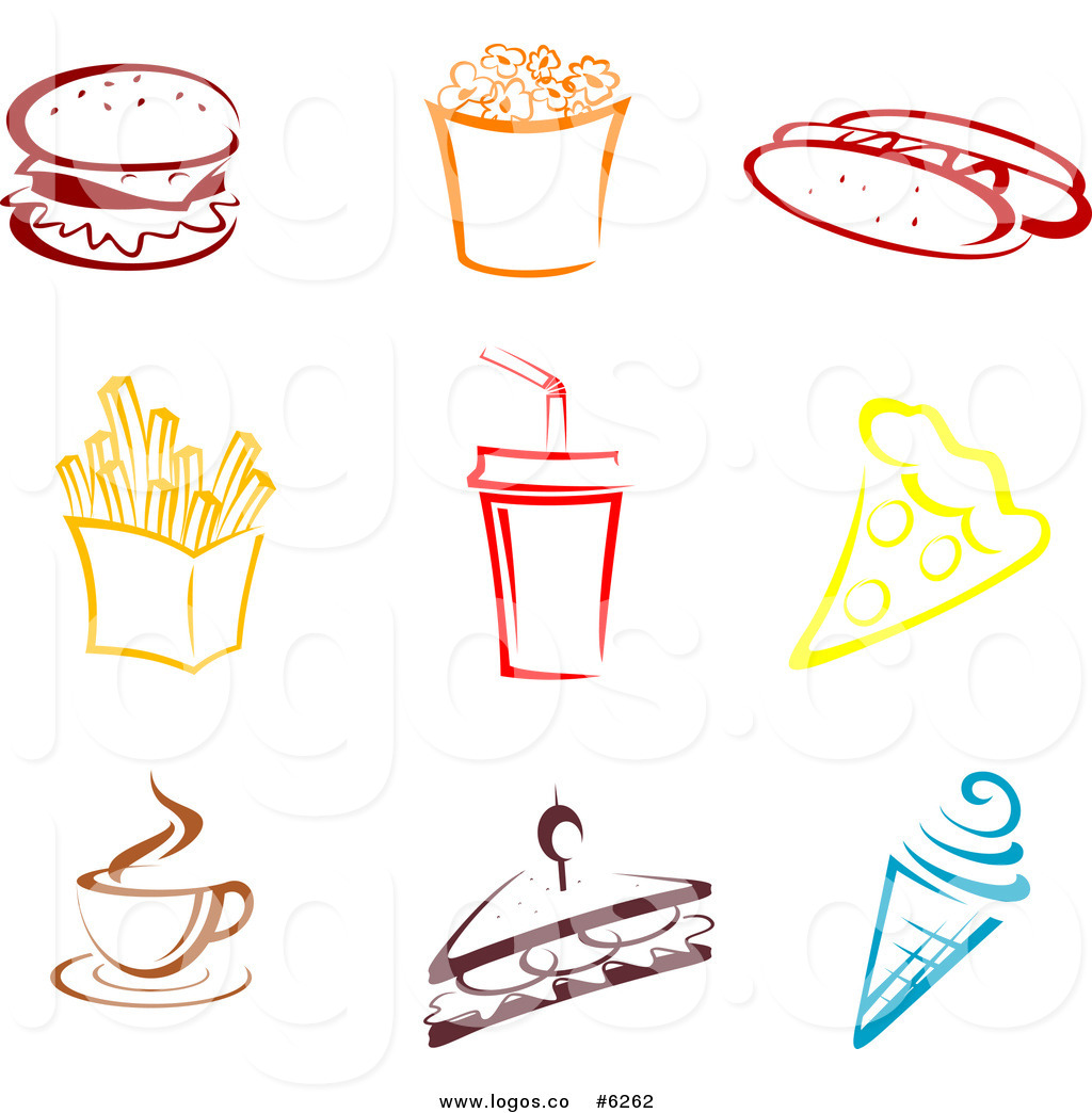 1024x1044 Royalty Free Clip Art Vector Logos Of Colorful Fast Food