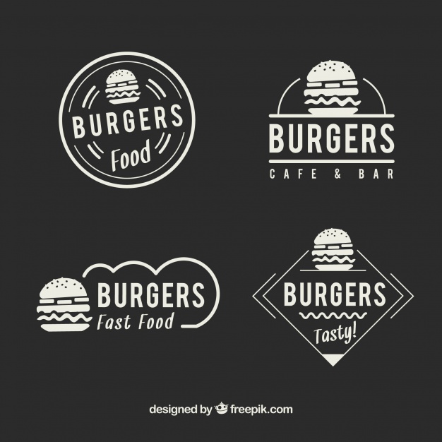 626x626 Elegant Vintage Restaurant Fast Food Logos Vector Free Download