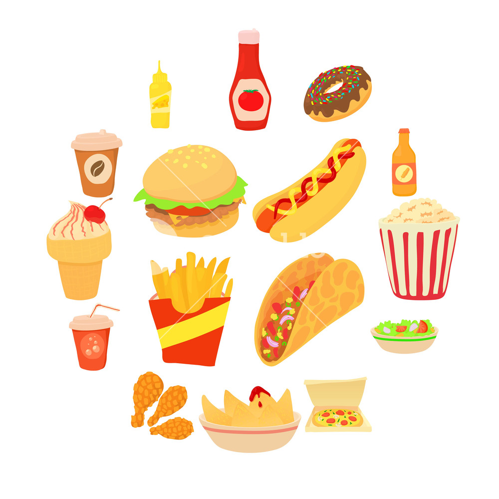 Fast Food Vector at Vectorified.com | Collection of Fast Food Vector ...