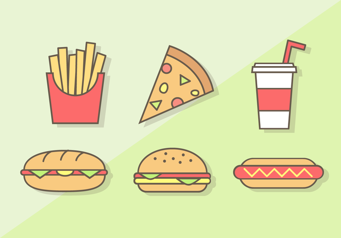 700x490 Free Fast Food Vector