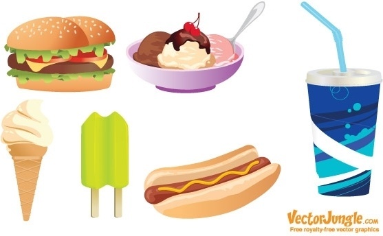 557x344 Junk Food Vector Free Vector Download