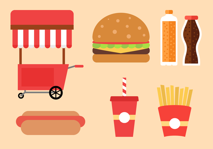 700x490 Fast Food Vector