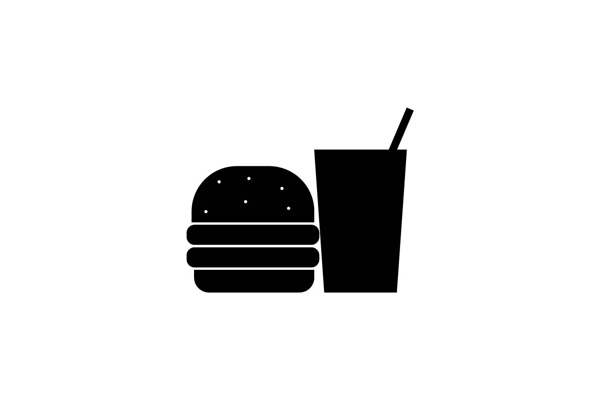 1209x805 Fast Food Icon Vector Graphic