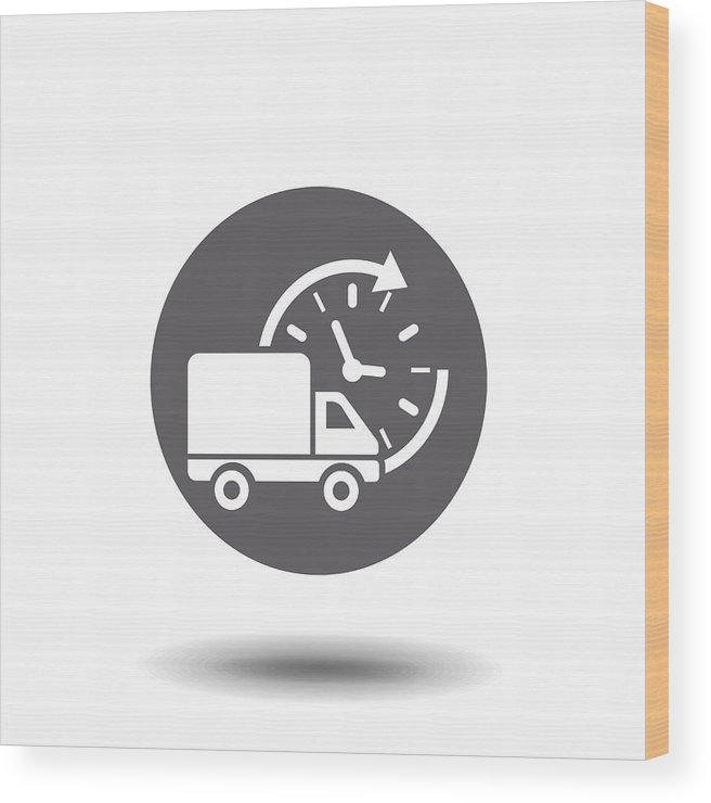 656x740 Delivery Truck Icon Vector Symbol, Fast Shipping Cargo Van, Flat