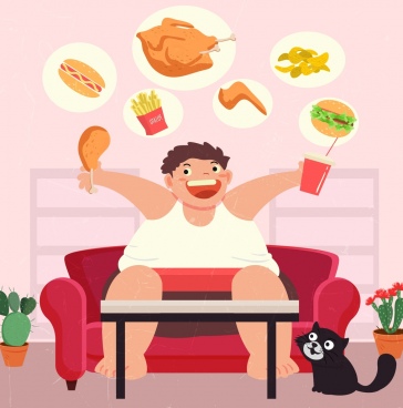 364x368 Fast Food Icons Vector Free Vector Download