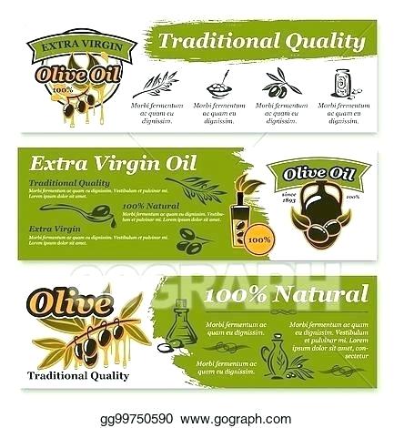 433x470 Olive Oil And Fruit Healthy Food Banner Template Fast Design