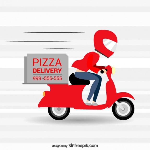626x626 Pizzeria Fast Delivery Vector Cartoon Crazy In Order