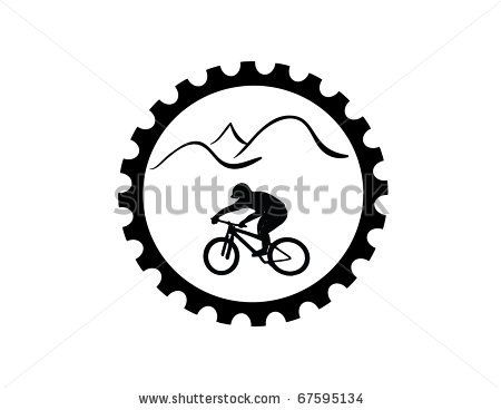 Bike Riding Clip Art Bicycle Gear With Mountain Bike Rider Stock 450x368 Bike Riding Clip Art Bicycle Gear With Mountain Bike Rider Stock