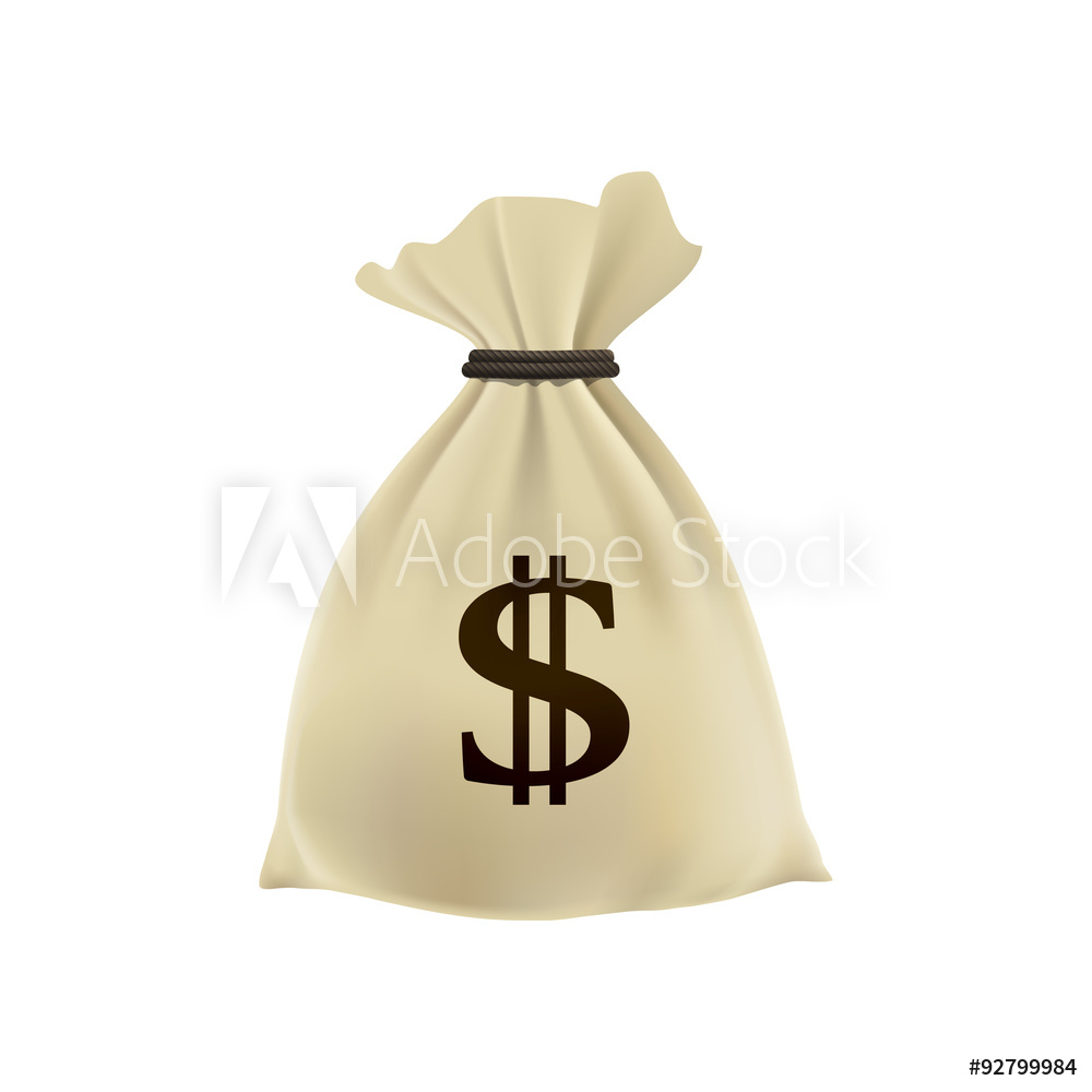 1000x1000 Photo Art Print Bag With Money Fat Cat Vector Illustration