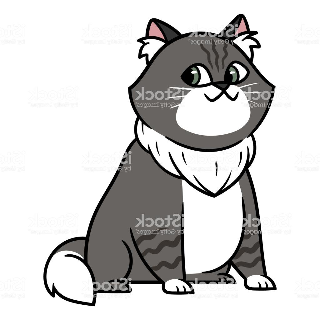 1024x1024 Temporary Best Cartoon Fat Cat Vector Illustration Design Vector