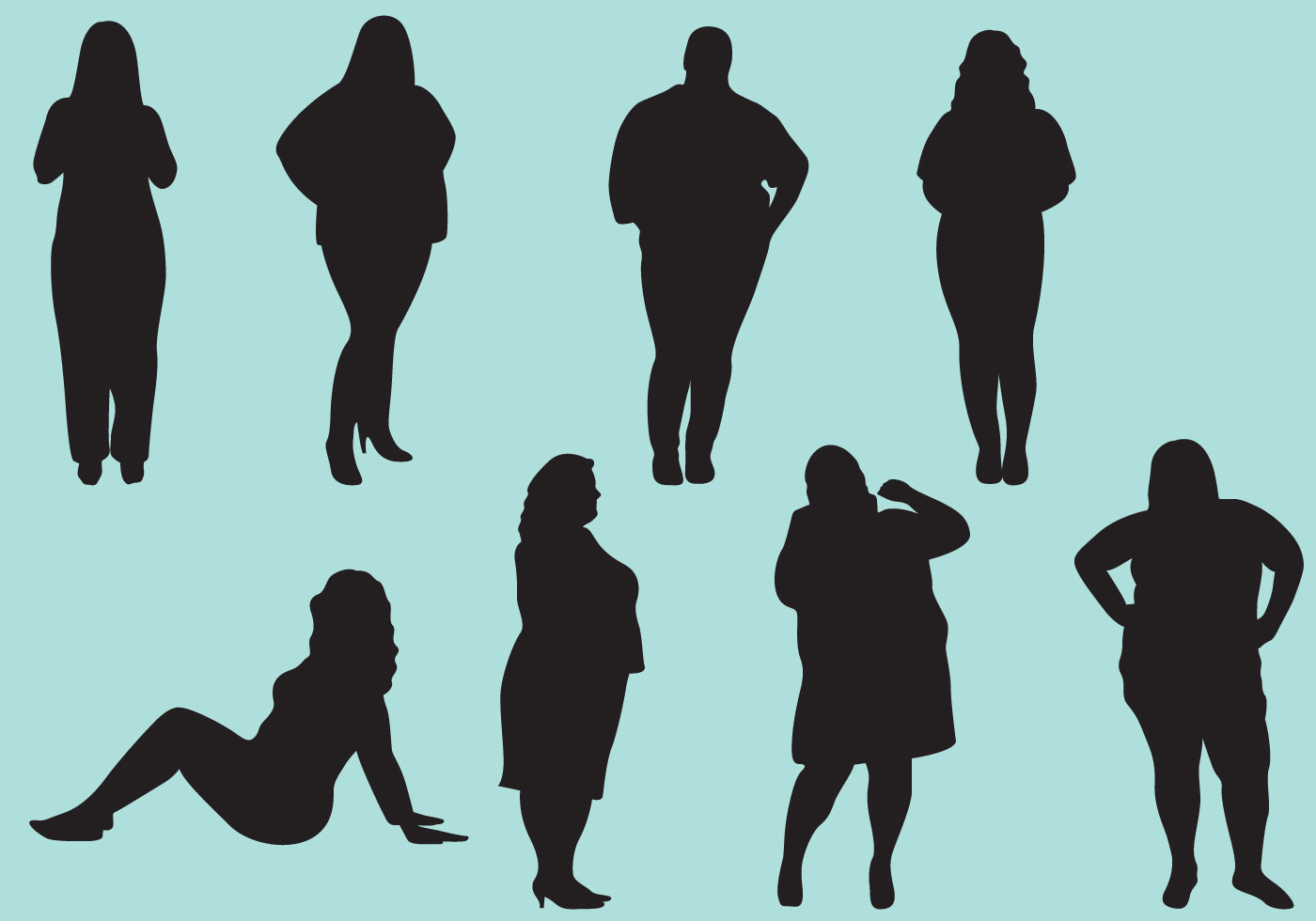 Fat Lady Free Vector Art 1400x980 Fat Lady Free Vector Art