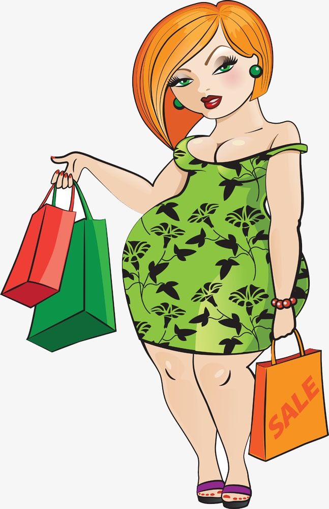 Fat Woman Shopping, Woman Clipart, Green Skirt, Shopping Png 647x1000 Fat Woman Shopping, Woman Clipart, Green Skirt, Shopping Png