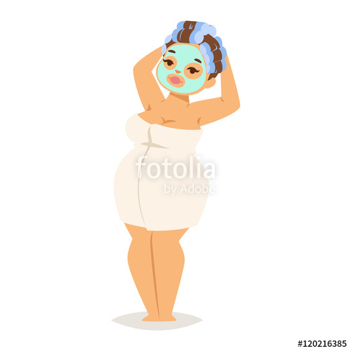 Fat Girl Vector Illustration Character Stock Image And Royalty 500x500 Fat Girl Vector Illustration Character Stock Image And Royalty