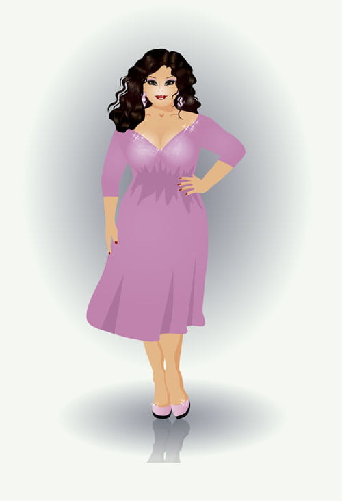 Fashion Fat Girl Vector Graphics Free Graphics Uihere 500x731 Fashion Fat Girl Vector Graphics Free Graphics Uihere