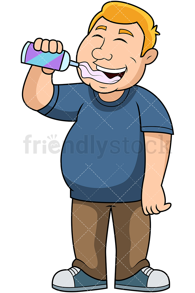 Fat Guy Eating Whipped Cream Cartoon Vector Clipart 800x1200 Fat Guy Eating Whipped Cream Cartoon Vector Clipart