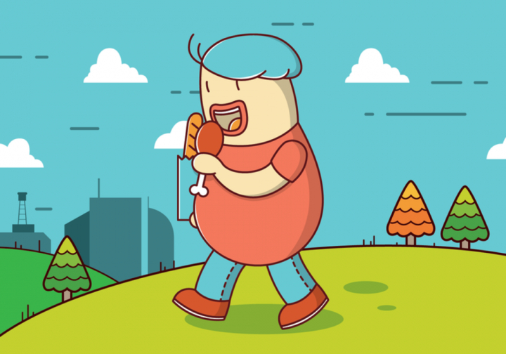 Free Fat Guy Vector Background 720x504 Free Fat Guy Vector Background