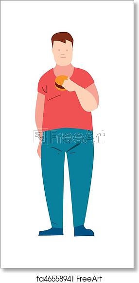 Free Art Print Of Fat Guy Eating Burger Vector Illustration Fat 286x581 Free Art Print Of Fat Guy Eating Burger Vector Illustration Fat