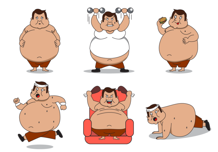 Fat Guy Character Vector 700x490 Fat Guy Character Vector