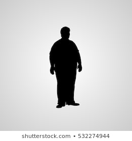 261x280 Huge Collection Of 'fat Guy Silhouette' Download More Than