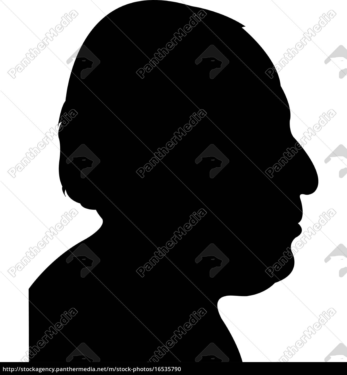 1345x1450 A Fat Man Head Silhouette Vector