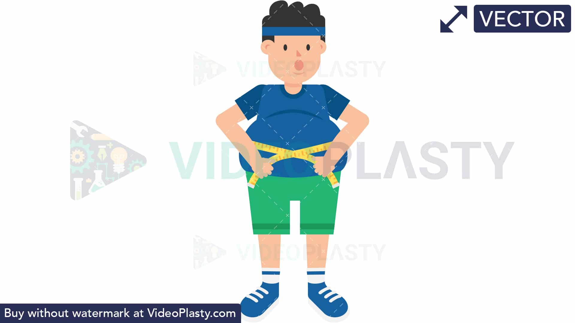 Fat Man Measuring Waist 1920x1080 Fat Man Measuring Waist