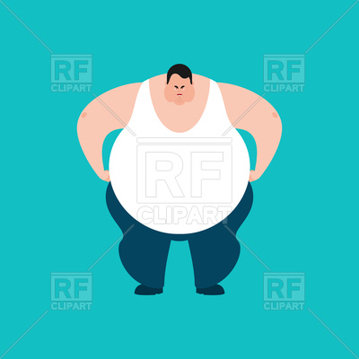 400x400 Big Fat Man Aggressive Emotion Vector Image Of People Popaukropa