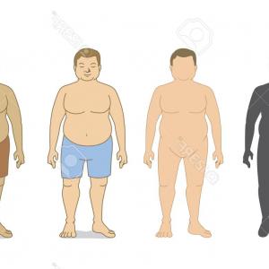 300x300 Fat African Men And Women Cartoon Outline Style Vector Catchsplace