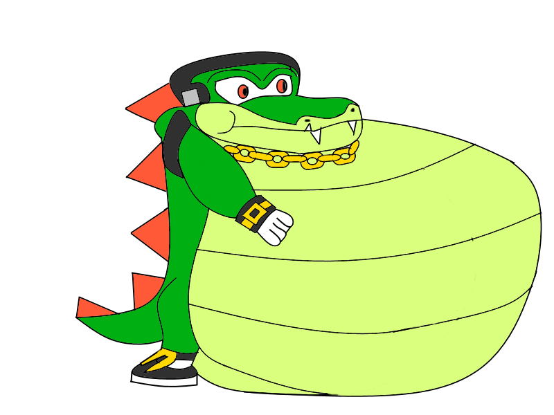 800x600 Fat And Inflated Vector The Crocodile
