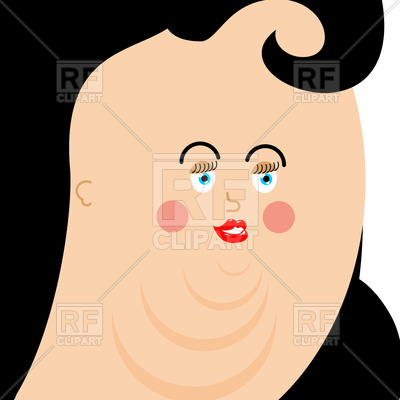 400x400 Fat Woman Face Vector Image Of People Popaukropa