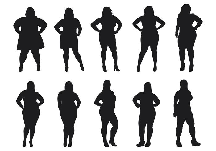 700x490 Collection Of 'chubby Girl Silhouette' Download More Than