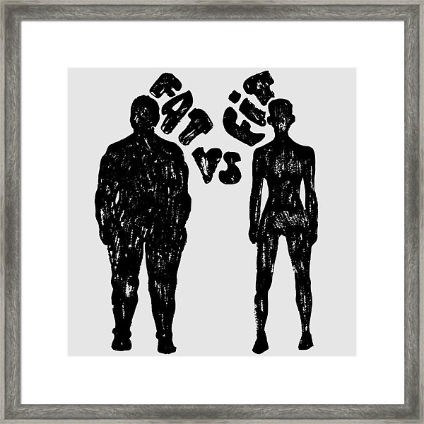 600x600 Fat Vs Fit Vector Woman Silhouette A Slim And Fat Woman, Vector
