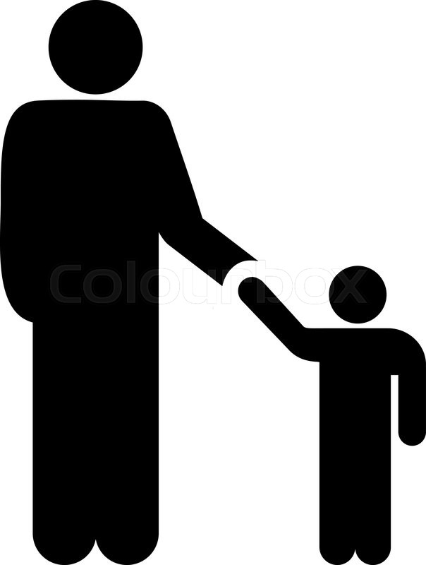 604x800 Father With Son Vector Icon Style Is Stock Vector Colourbox