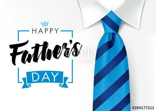 500x357 Happy Father`s Day Calligraphy Greeting Card Fathers Day Vector