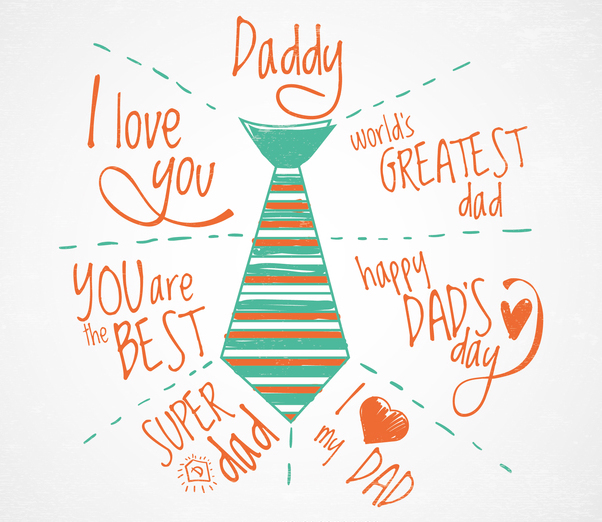 602x522 Father's Day Greeting Card Free Vector Download Cannypic