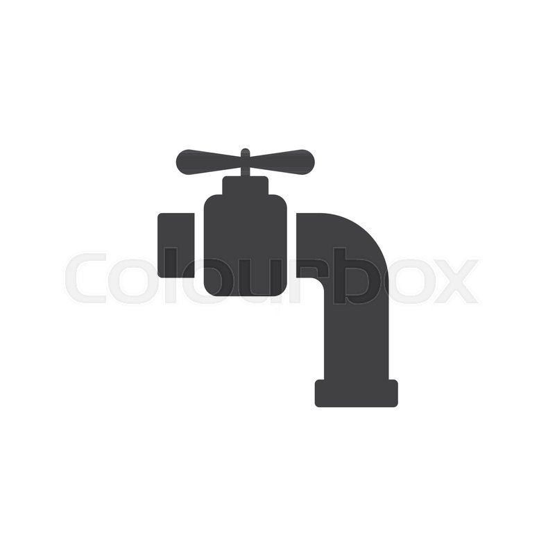 800x800 Faucet Vector Icon Filled Flat Sign Stock Vector Colourbox
