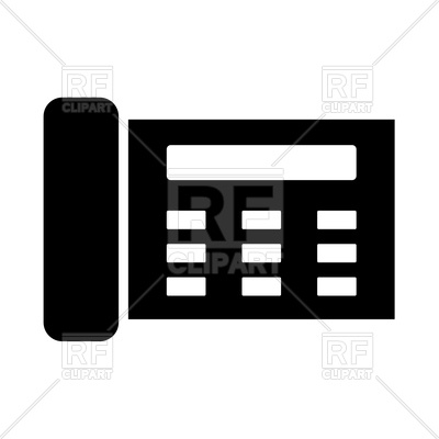 400x400 Fax Black Icon Vector Image Of Icons And Emblems