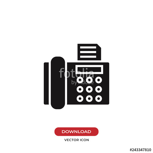 500x500 Fax Icon Vector Stock Image And Royalty Free Vector