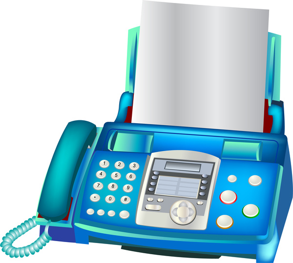 Fax Machine Free Vector In Adobe Illustrator 600x540 Fax Machine Free Vector In Adobe Illustrator