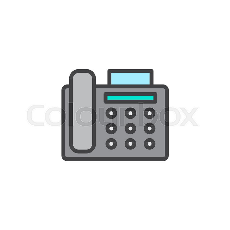 Fax Machine Filled Outline Icon, Line Stock Vector Colourbox 800x800 Fax Machine Filled Outline Icon, Line Stock Vector Colourbox