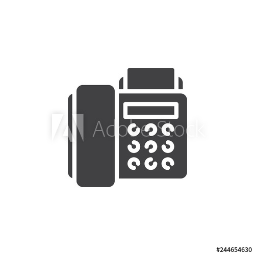 Fax Machine Vector Icon Filled Flat Sign For Mobile Concept 500x500 Fax Machine Vector Icon Filled Flat Sign For Mobile Concept