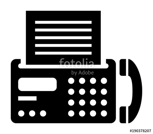 500x439 Fax Vector Icon Stock Image And Royalty Free Vector