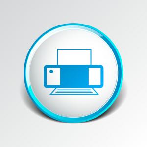 300x300 Printer Icon Document Print Fax Vector Catchsplace