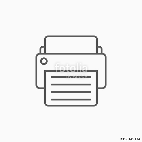 500x500 Printer Icon, Fax Vector Stock Image And Royalty Free Vector