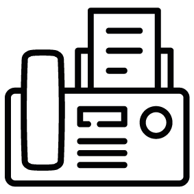 283x283 Fax Silhouette Silhouette Of Fax