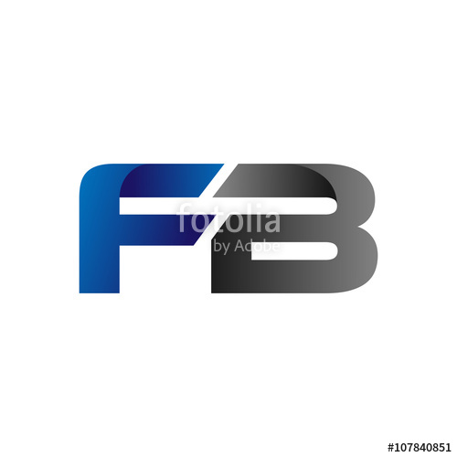 Modern Simple Initial Logo Vector Blue Grey Fb Stock Image 500x500 Modern Simple Initial Logo Vector Blue Grey Fb Stock Image