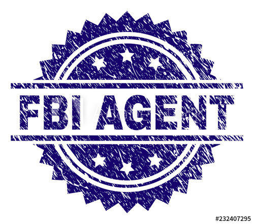 500x441 Fbi Agent Stamp Seal Watermark With Distress Style Blue Vector