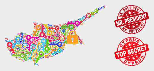 518x240 Passkey Afghanistan Map And Seal Stamps Red Round Top Secret