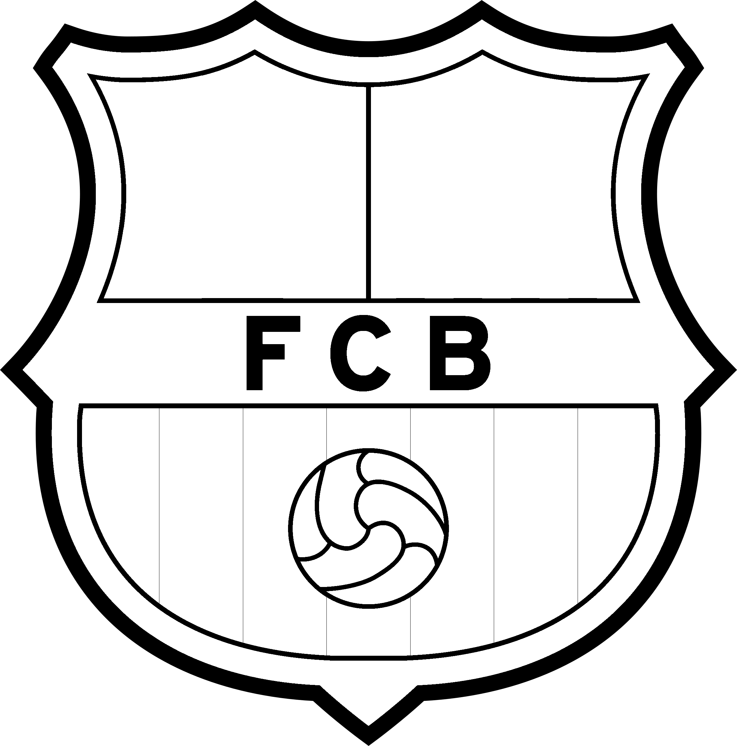 Fc Barcelona Logo Vector at Collection of Fc